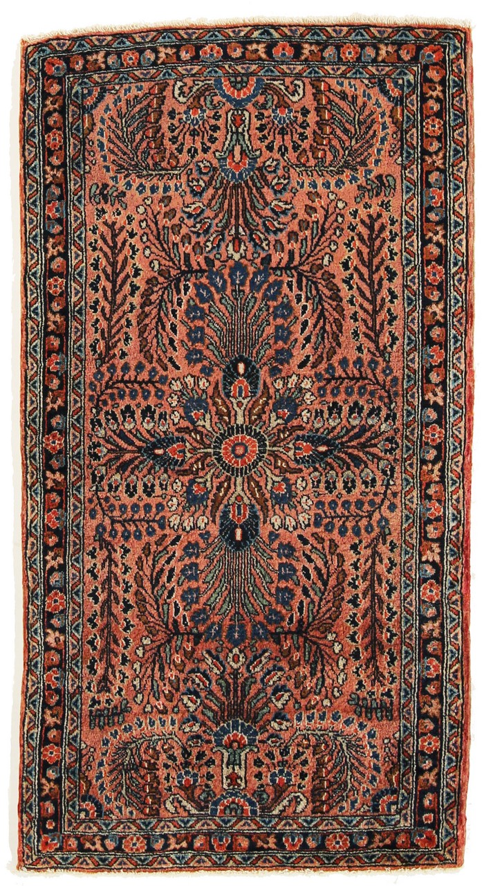 Persisk tæppe Sarough Antikke 120x63 120x63, Persisk tæppe Knyttet i hånden